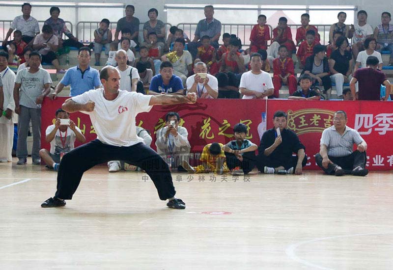 Competition in china kung fu punch