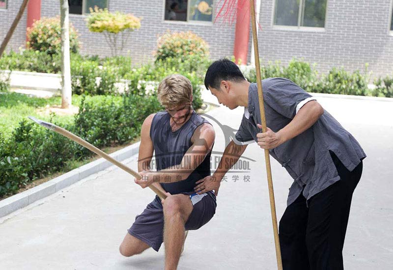Shaolin Kung Fu Student_Learing Spear Form