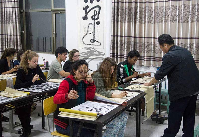 students chinese Calligraphy